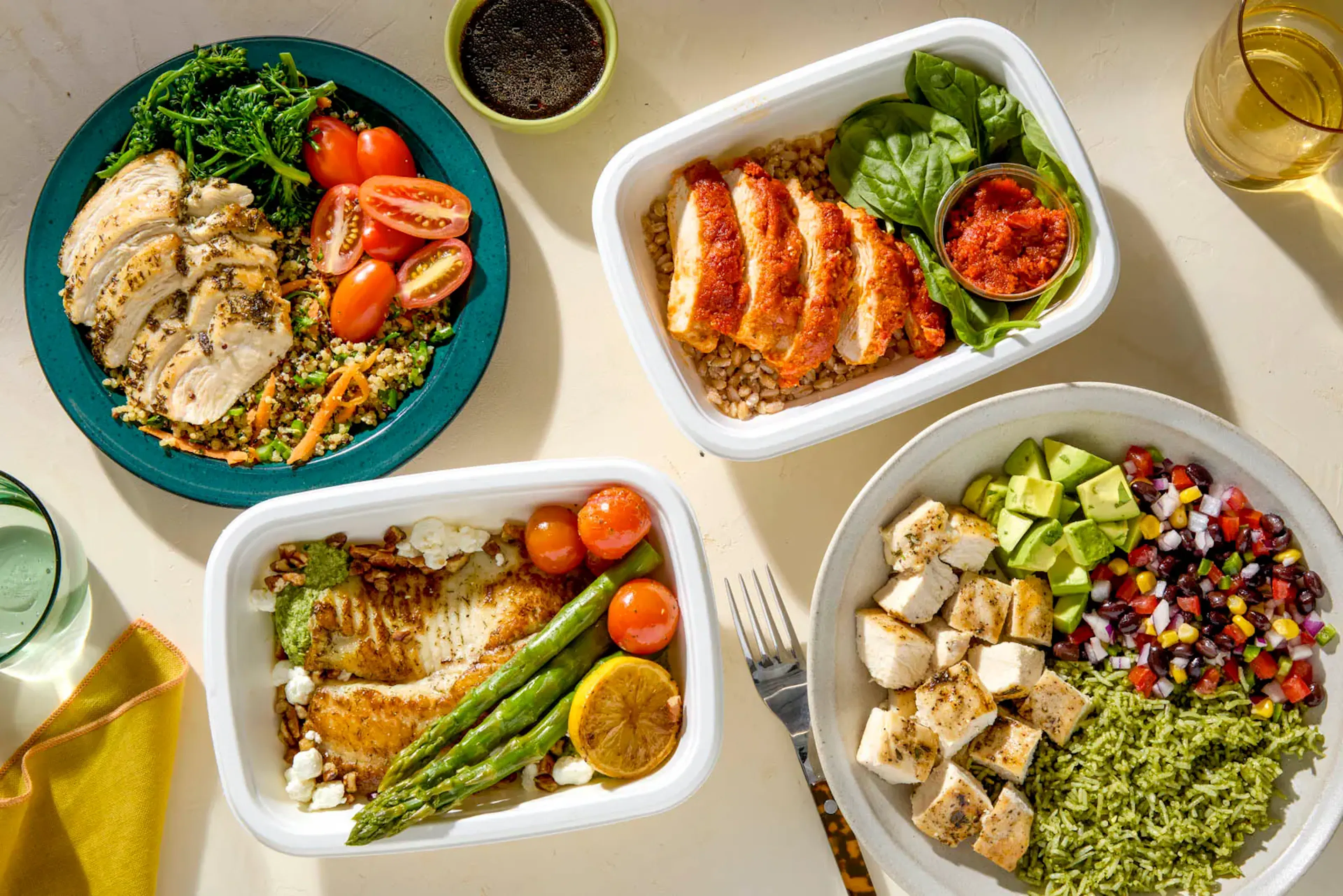 Medically tailored chef-made meals plated in food containers