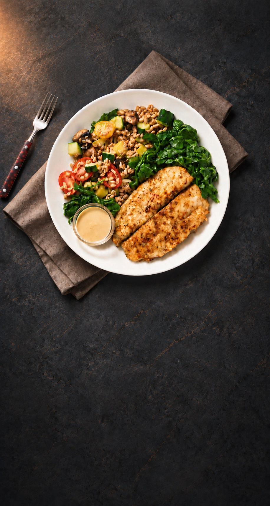 Lemon Baked Tilapia with Cajun Cream Sauce